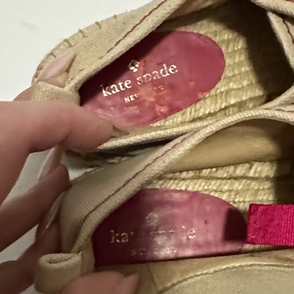 Kate Spade Espadrilles Oxford Slip Ons Sneakers size 7 EUC